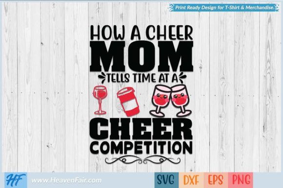 Cheer Mom Time Graphics for Fun Crafts
