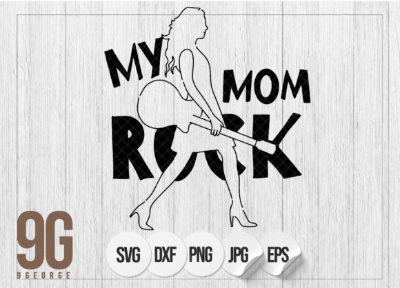 Review: My Mom Rock Mothers Day Quotes Design for Embroidery